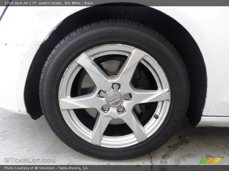Ibis White / Black 2009 Audi A4 2.0T quattro Sedan