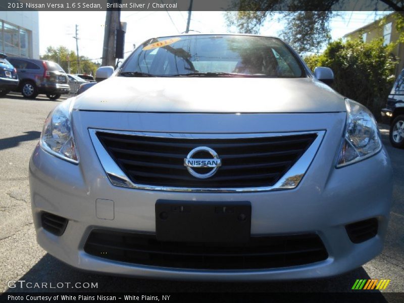 Brilliant Silver / Charcoal 2013 Nissan Versa 1.6 S Sedan