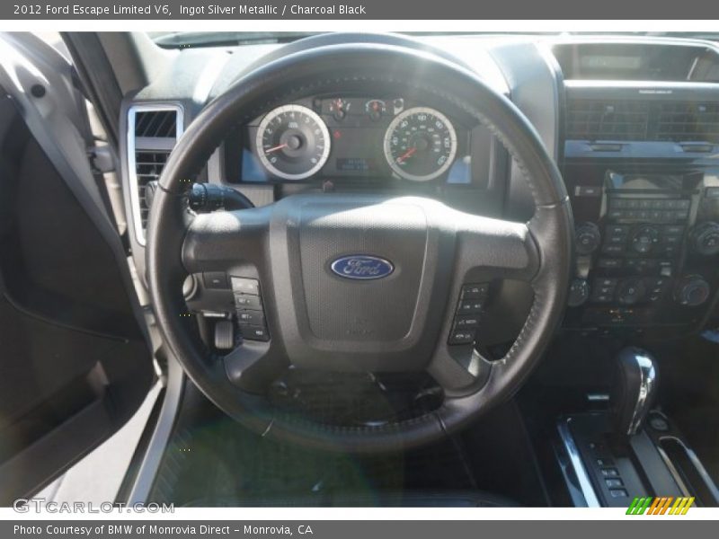 Ingot Silver Metallic / Charcoal Black 2012 Ford Escape Limited V6