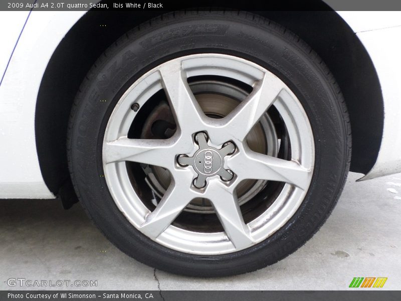 Ibis White / Black 2009 Audi A4 2.0T quattro Sedan