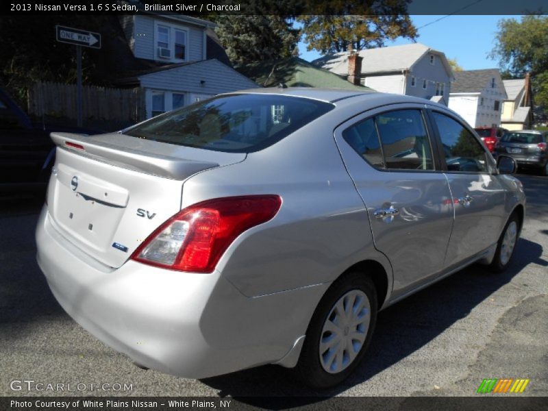 Brilliant Silver / Charcoal 2013 Nissan Versa 1.6 S Sedan