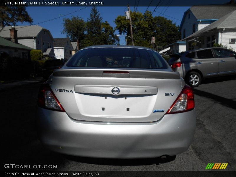 Brilliant Silver / Charcoal 2013 Nissan Versa 1.6 S Sedan