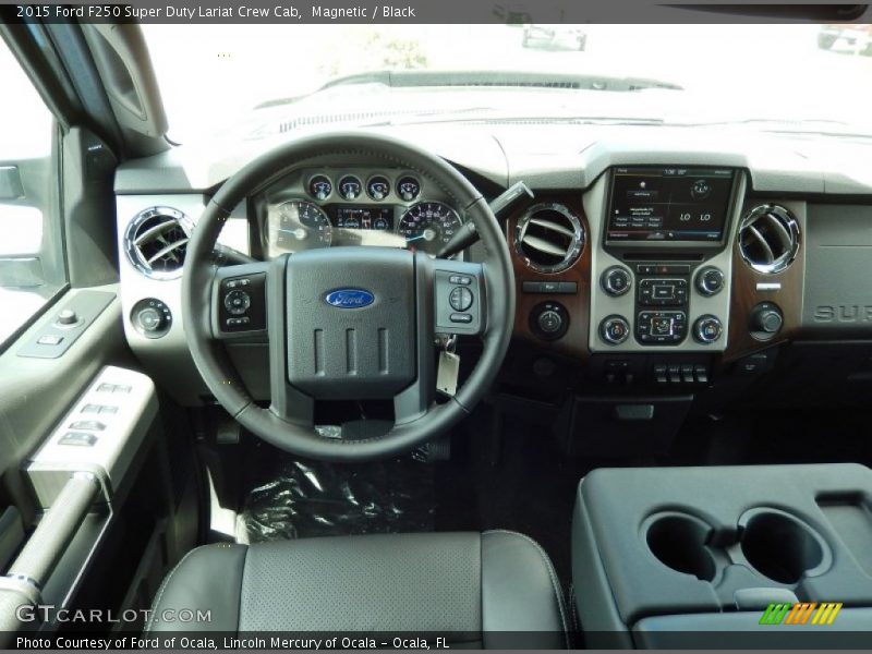 Magnetic / Black 2015 Ford F250 Super Duty Lariat Crew Cab