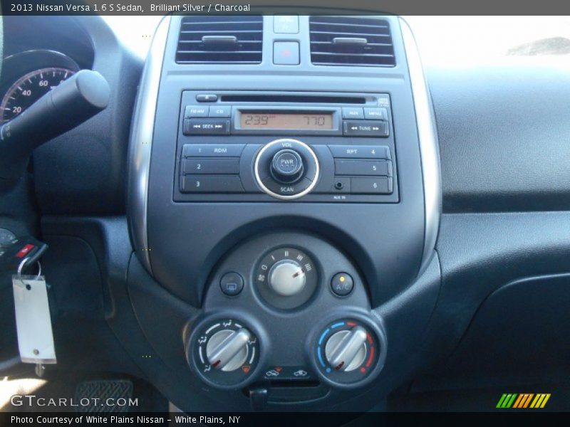 Brilliant Silver / Charcoal 2013 Nissan Versa 1.6 S Sedan