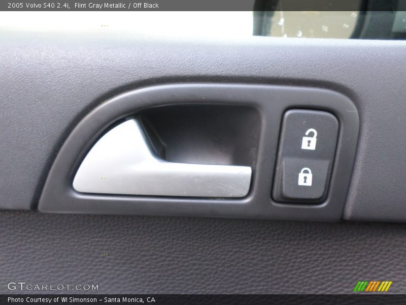 Flint Gray Metallic / Off Black 2005 Volvo S40 2.4i