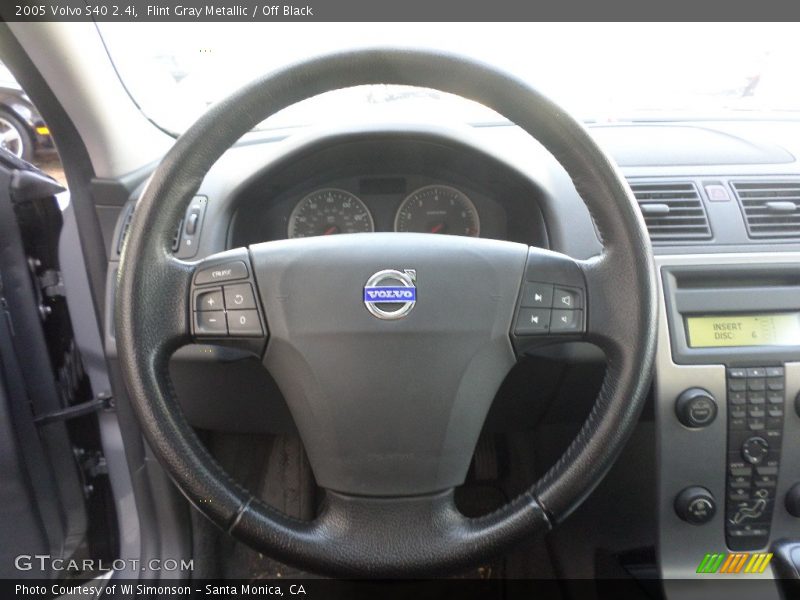 Flint Gray Metallic / Off Black 2005 Volvo S40 2.4i