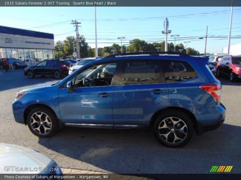 Quartz Blue Pearl / Black 2015 Subaru Forester 2.0XT Touring