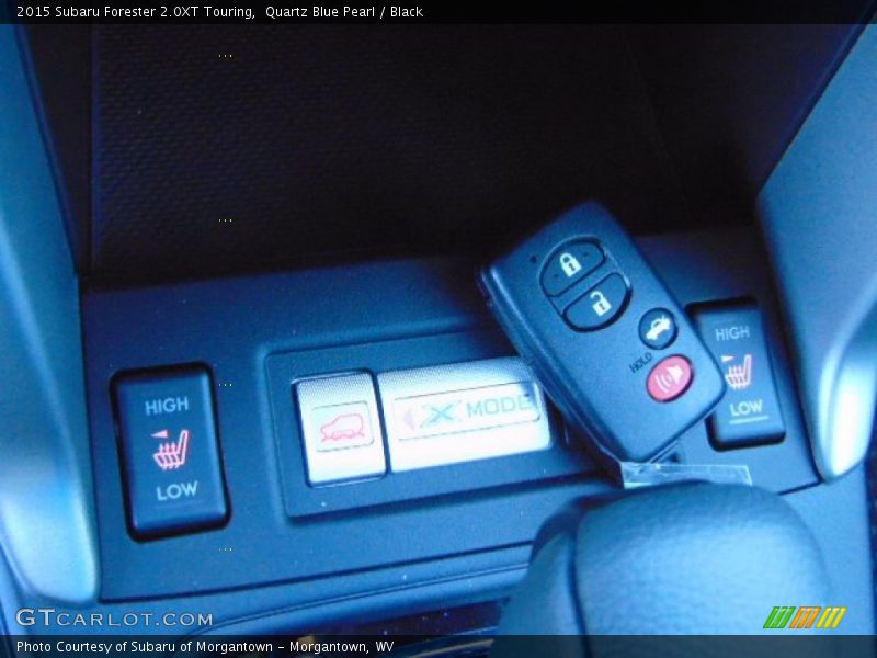 Quartz Blue Pearl / Black 2015 Subaru Forester 2.0XT Touring