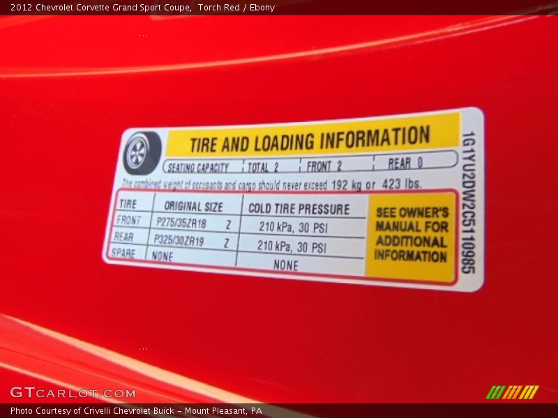 Torch Red / Ebony 2012 Chevrolet Corvette Grand Sport Coupe
