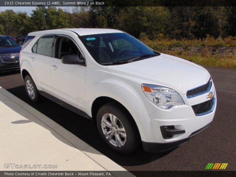 Summit White / Jet Black 2015 Chevrolet Equinox LS AWD