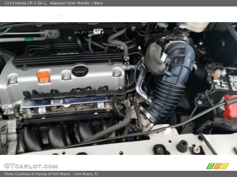 Alabaster Silver Metallic / Black 2014 Honda CR-V EX-L