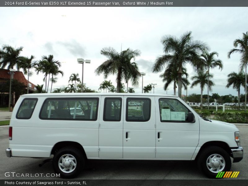 Oxford White / Medium Flint 2014 Ford E-Series Van E350 XLT Extended 15 Passenger Van