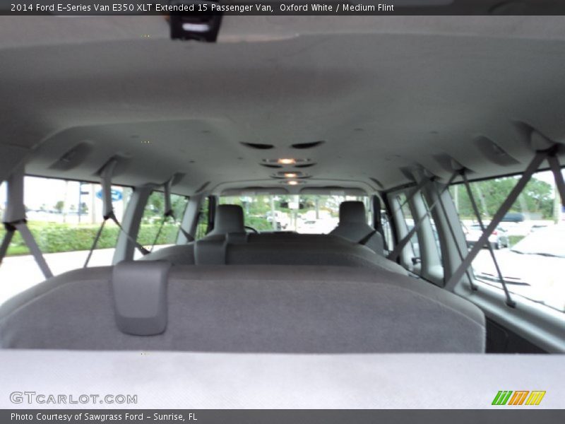Oxford White / Medium Flint 2014 Ford E-Series Van E350 XLT Extended 15 Passenger Van