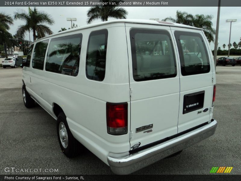 Oxford White / Medium Flint 2014 Ford E-Series Van E350 XLT Extended 15 Passenger Van