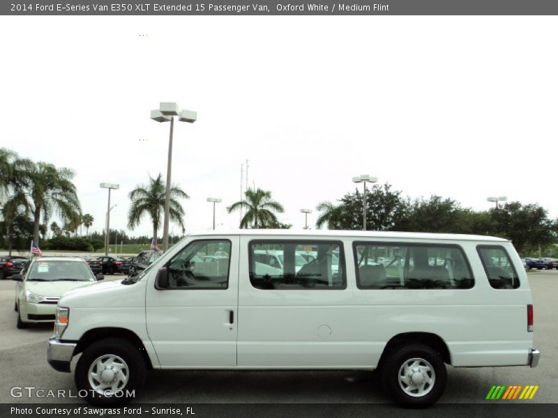 Oxford White / Medium Flint 2014 Ford E-Series Van E350 XLT Extended 15 Passenger Van