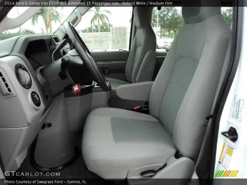 Oxford White / Medium Flint 2014 Ford E-Series Van E350 XLT Extended 15 Passenger Van