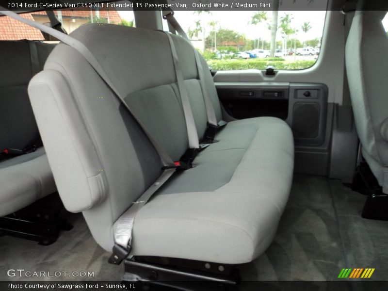 Oxford White / Medium Flint 2014 Ford E-Series Van E350 XLT Extended 15 Passenger Van