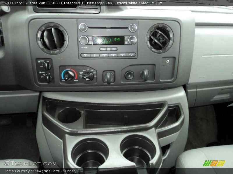 Oxford White / Medium Flint 2014 Ford E-Series Van E350 XLT Extended 15 Passenger Van