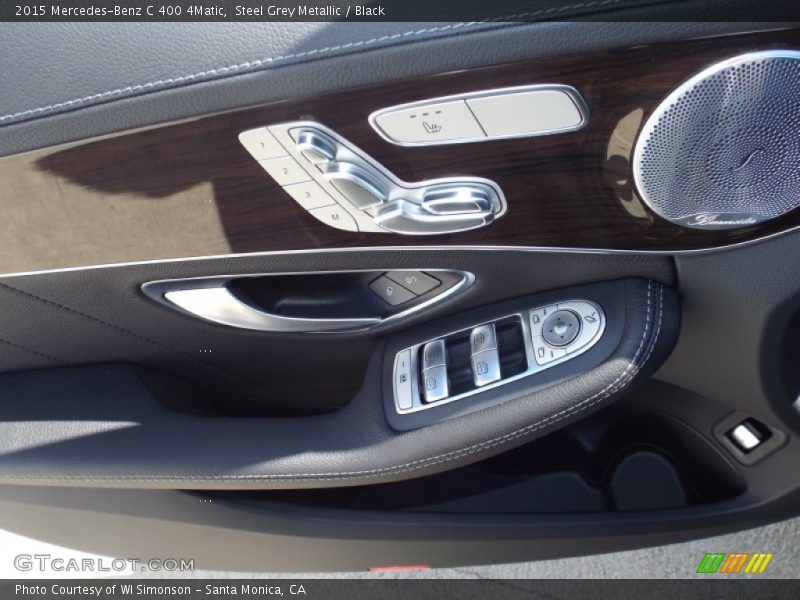 Steel Grey Metallic / Black 2015 Mercedes-Benz C 400 4Matic