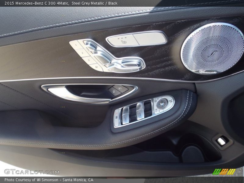 Steel Grey Metallic / Black 2015 Mercedes-Benz C 300 4Matic