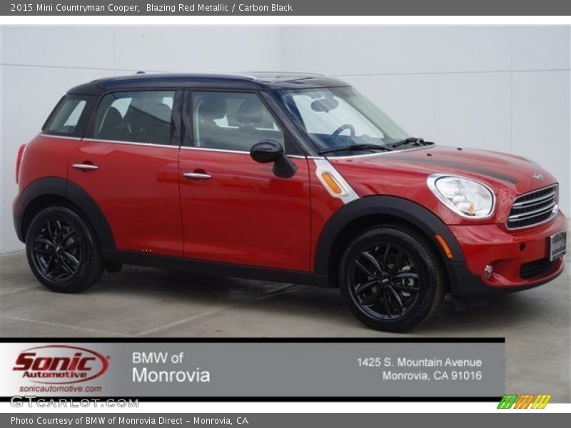 Blazing Red Metallic / Carbon Black 2015 Mini Countryman Cooper