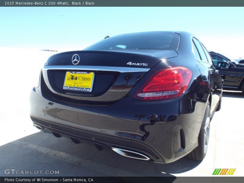 Black / Black 2015 Mercedes-Benz C 300 4Matic