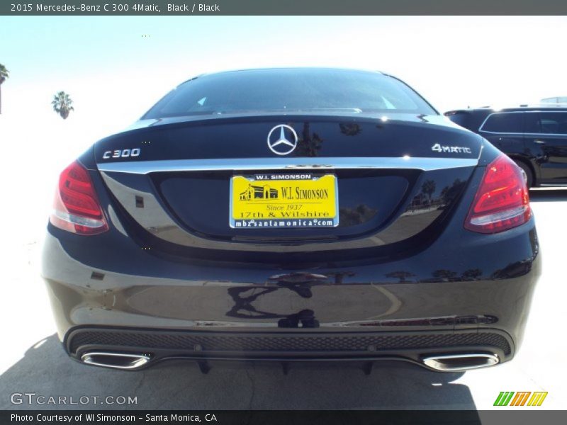 Black / Black 2015 Mercedes-Benz C 300 4Matic