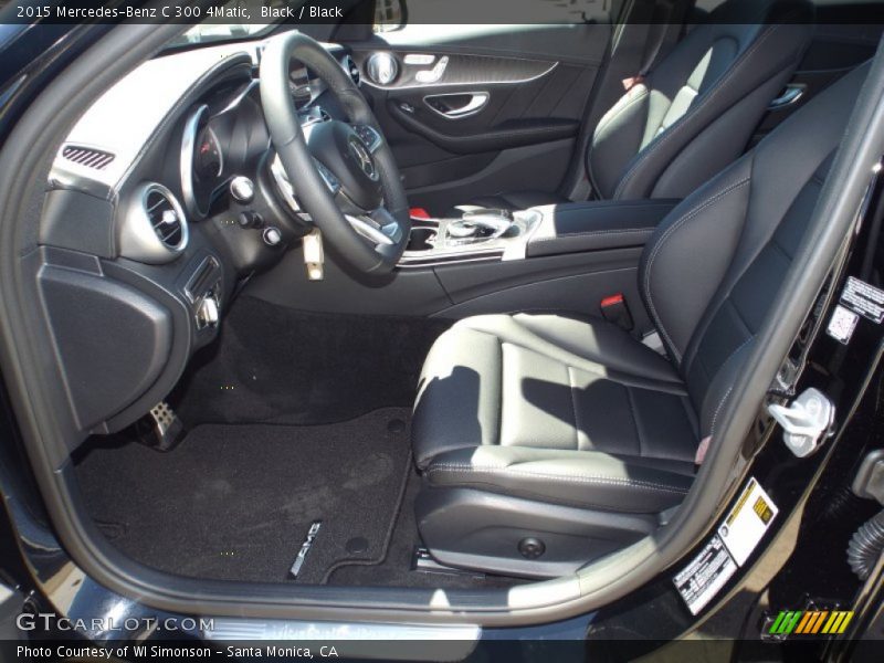 Black / Black 2015 Mercedes-Benz C 300 4Matic