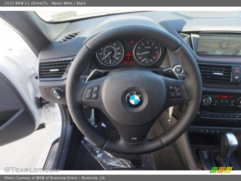 Alpine White / Black 2015 BMW X1 xDrive35i