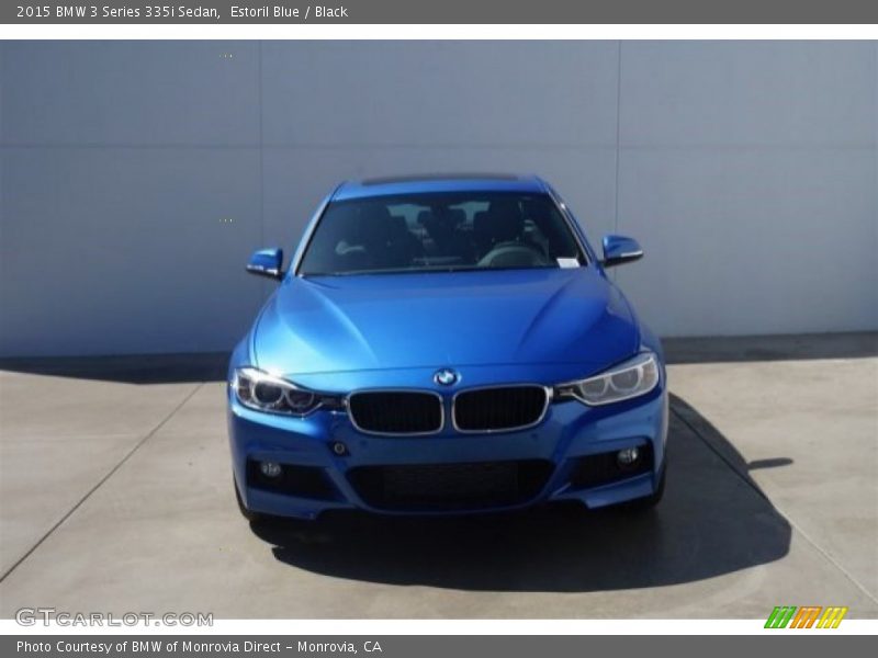 Estoril Blue / Black 2015 BMW 3 Series 335i Sedan