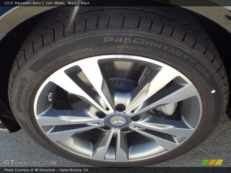 Black / Black 2015 Mercedes-Benz C 300 4Matic