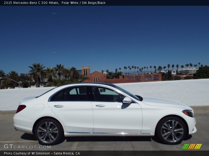 Polar White / Silk Beige/Black 2015 Mercedes-Benz C 300 4Matic