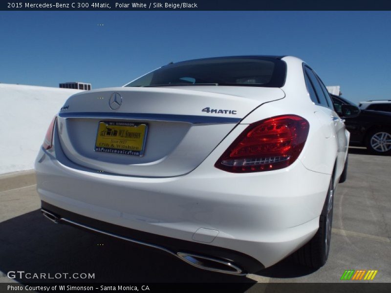Polar White / Silk Beige/Black 2015 Mercedes-Benz C 300 4Matic