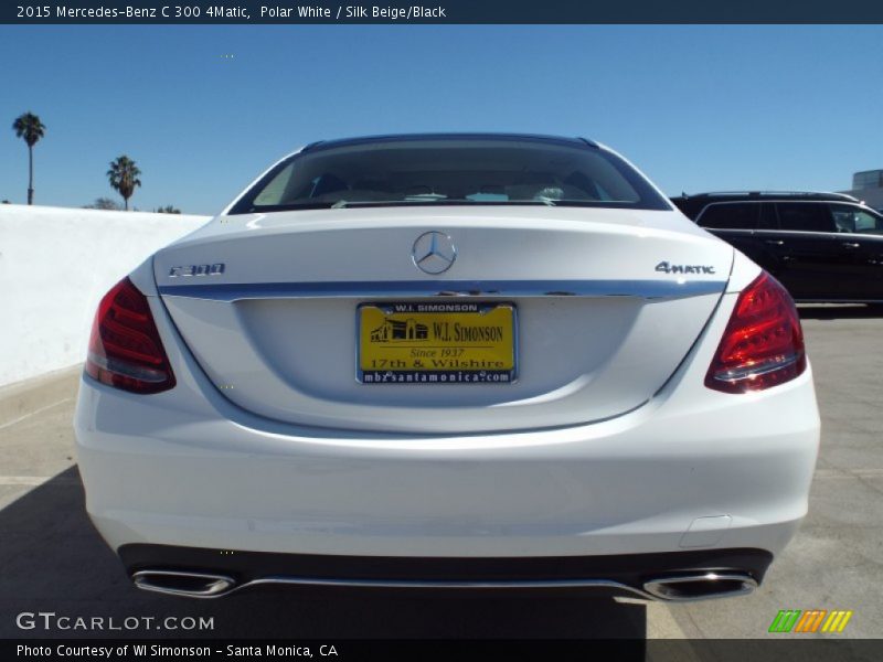 Polar White / Silk Beige/Black 2015 Mercedes-Benz C 300 4Matic