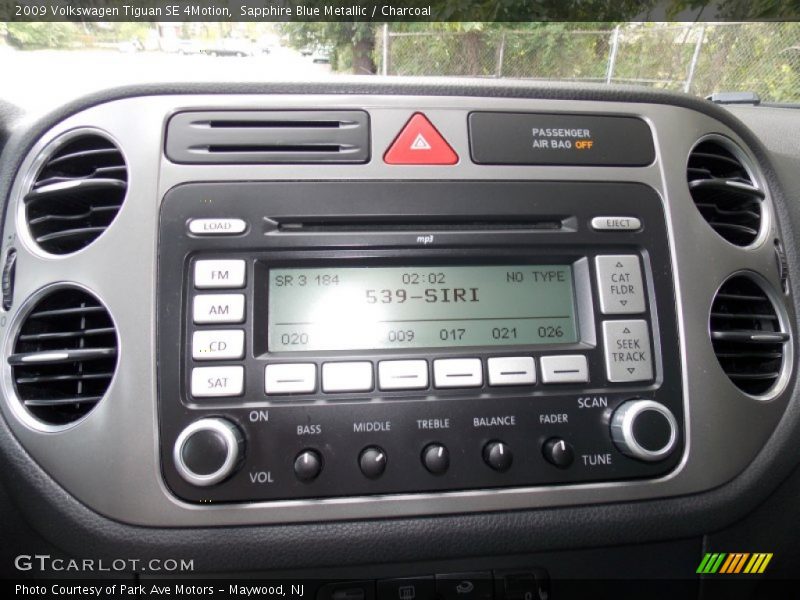 Sapphire Blue Metallic / Charcoal 2009 Volkswagen Tiguan SE 4Motion