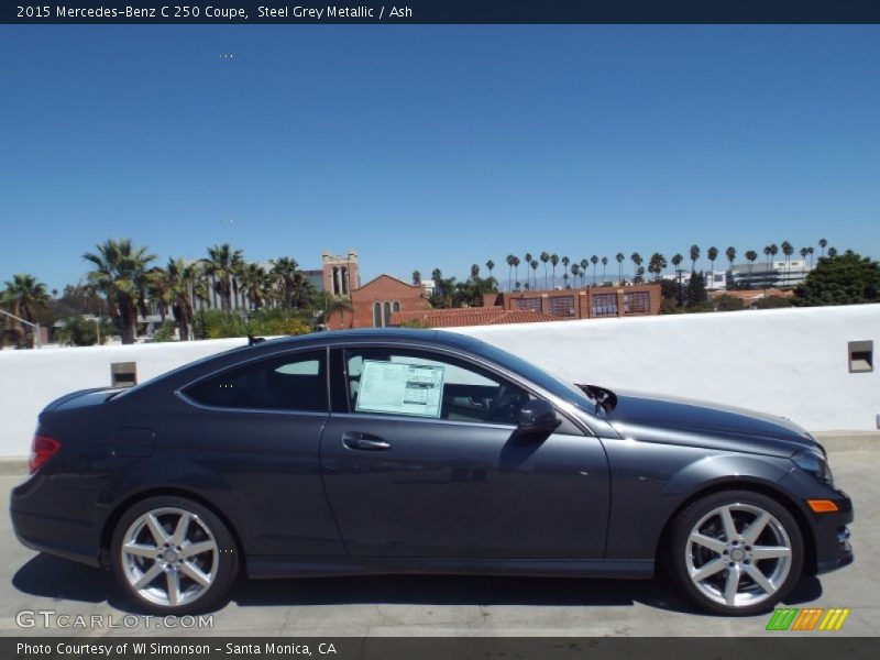 Steel Grey Metallic / Ash 2015 Mercedes-Benz C 250 Coupe