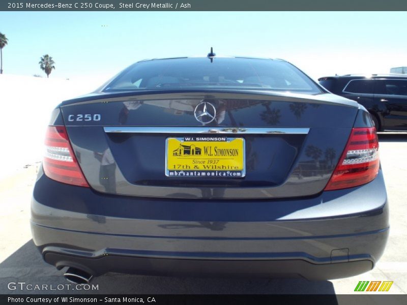 Steel Grey Metallic / Ash 2015 Mercedes-Benz C 250 Coupe