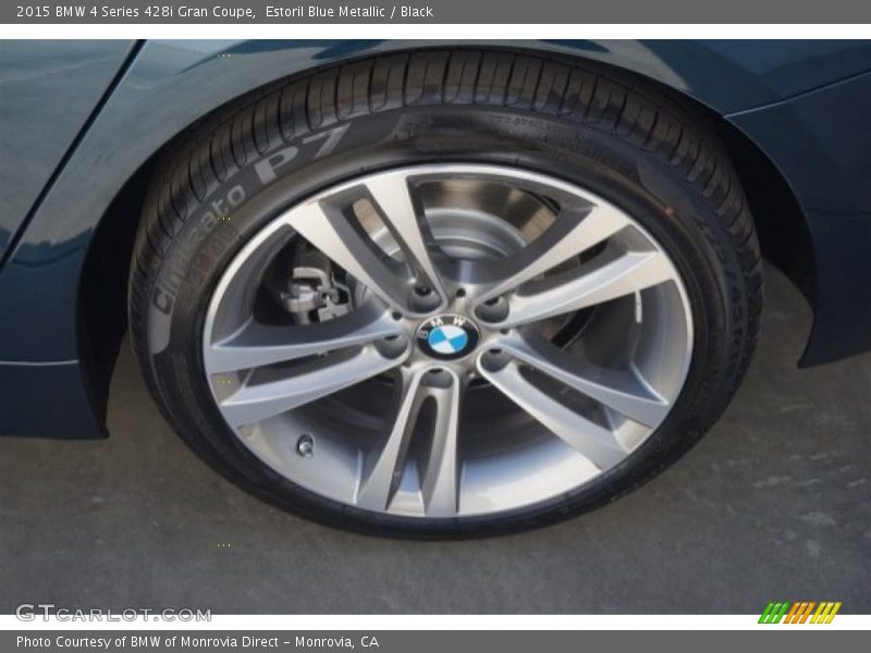 Estoril Blue Metallic / Black 2015 BMW 4 Series 428i Gran Coupe