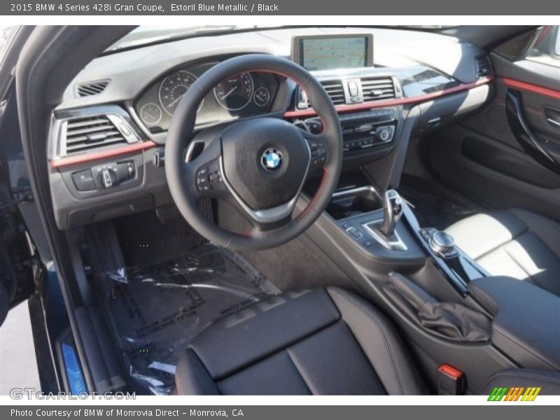 Estoril Blue Metallic / Black 2015 BMW 4 Series 428i Gran Coupe