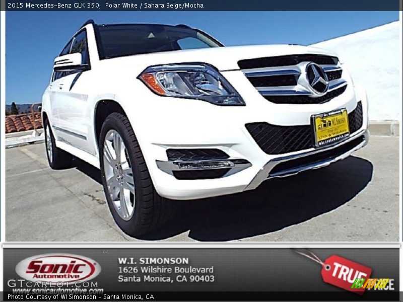Polar White / Sahara Beige/Mocha 2015 Mercedes-Benz GLK 350