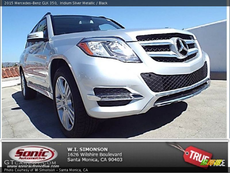 Iridium Silver Metallic / Black 2015 Mercedes-Benz GLK 350