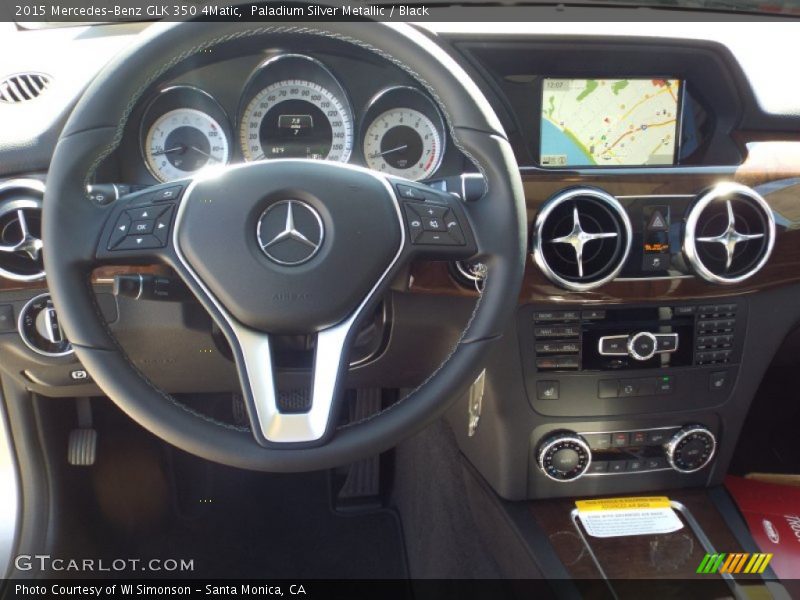 Paladium Silver Metallic / Black 2015 Mercedes-Benz GLK 350 4Matic