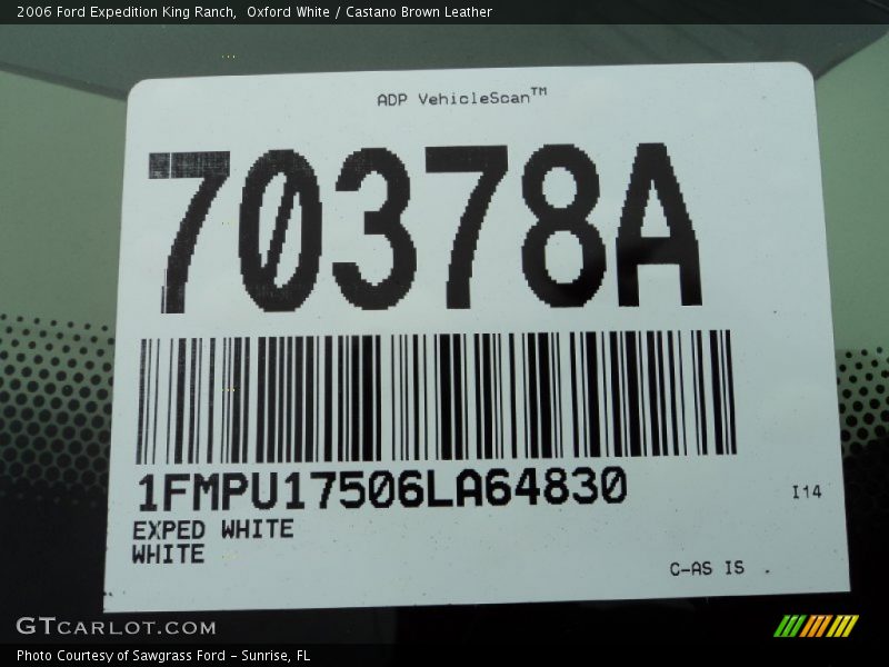 Oxford White / Castano Brown Leather 2006 Ford Expedition King Ranch