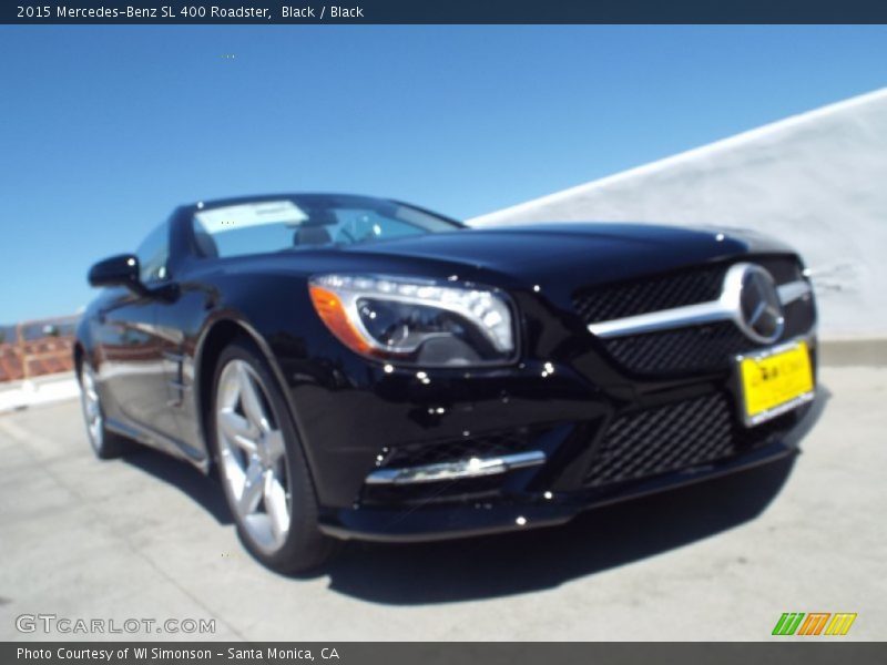 Black / Black 2015 Mercedes-Benz SL 400 Roadster