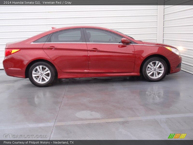 Venetian Red / Gray 2014 Hyundai Sonata GLS