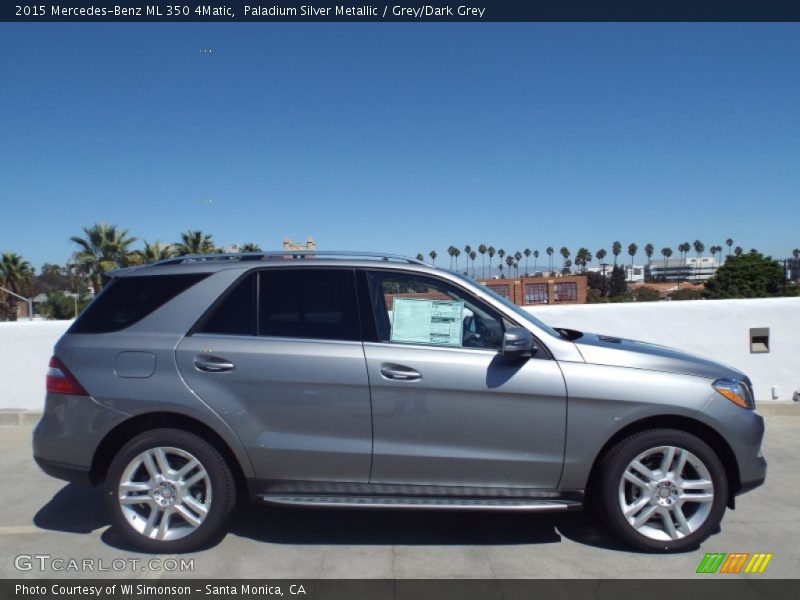 Paladium Silver Metallic / Grey/Dark Grey 2015 Mercedes-Benz ML 350 4Matic