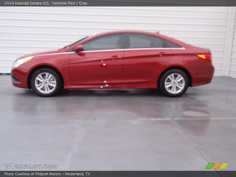 Venetian Red / Gray 2014 Hyundai Sonata GLS