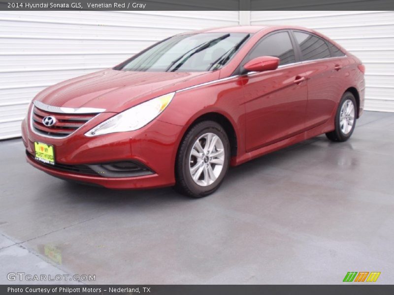 Venetian Red / Gray 2014 Hyundai Sonata GLS