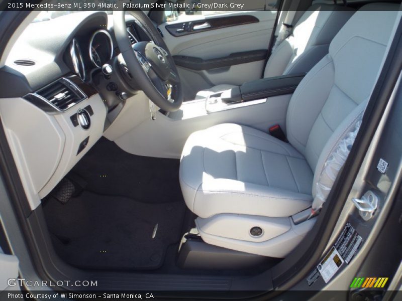 Paladium Silver Metallic / Grey/Dark Grey 2015 Mercedes-Benz ML 350 4Matic