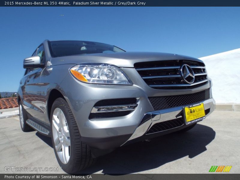 Paladium Silver Metallic / Grey/Dark Grey 2015 Mercedes-Benz ML 350 4Matic